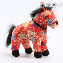 Peluche de peluche suave blanco caballo de juguete y Red Horse peluche de juguete para niños